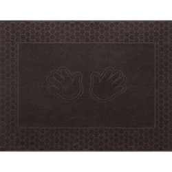 Полотенце Comfort Life (Текс-Дизайн) ""Ручки" Коричневый", банное, 50x70, махровая ткань (УтРКр57аи400)