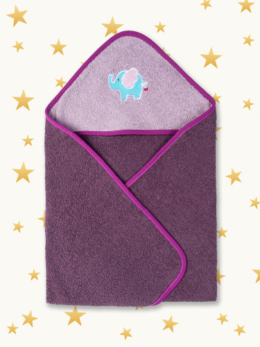 Полотенце Valtery "Slonenok baklagan", 70x70, хлопок (Slonenok baklagan-2228)