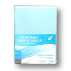 Простыня AlViTek (АльВиТек), 140x200, трикотаж, на резинке (ПТР-Г-140)