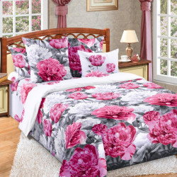 Постельное белье Чебоксарский Текстиль "Peonies", 1.5-спальный, бязь (Peonies-282)