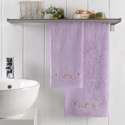 Набор полотенец Arya Home "Fluer", подарочные, 50x90, 70x140, бамбук, 2 шт (8680943113955)