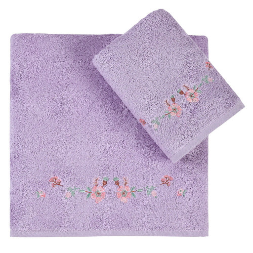 Набор полотенец Arya Home "Fluer", подарочные, 50x90, 70x140, бамбук, 2 шт (8680943113955)