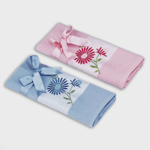 Набор полотенец Arya Home "Daisy 1", кухонные, 45x65, хлопок, 2 шт (8680943108012)