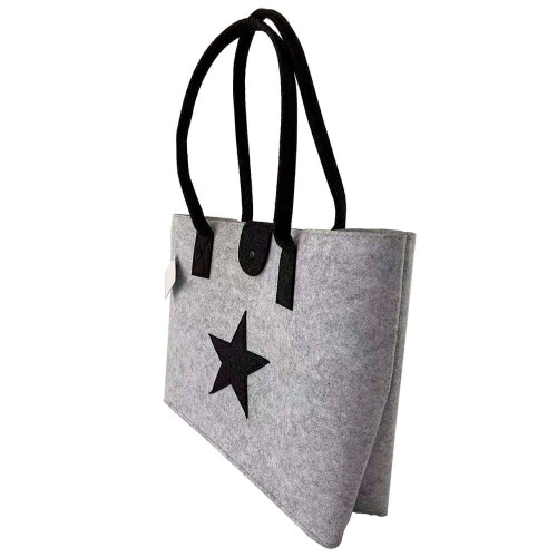 Сумка Arya из фетра 39x12x30 Star Серый