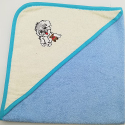 Полотенце Valtery &quot;Cobachka golub&quot;, 70x70, хлопок (Cobachka golub-2228)