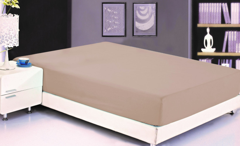 Простыня Valtery "PRC-R-42", 160x200, сатин, на резинке (PRC-R-42-1784)