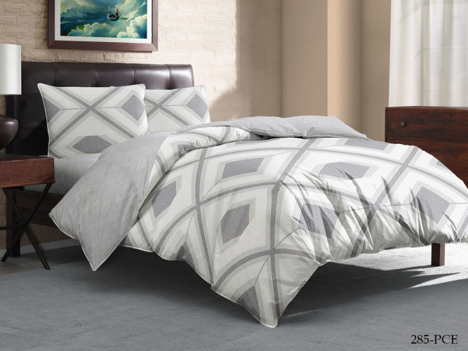 Постельное белье Cleo "Pure Cotton 285-PCE", евро, поплин (31/285-PCE)