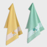 Набор полотенец Arya Home "Daisy 3", кухонные, 45x65, хлопок, 2 шт (8680943108036)