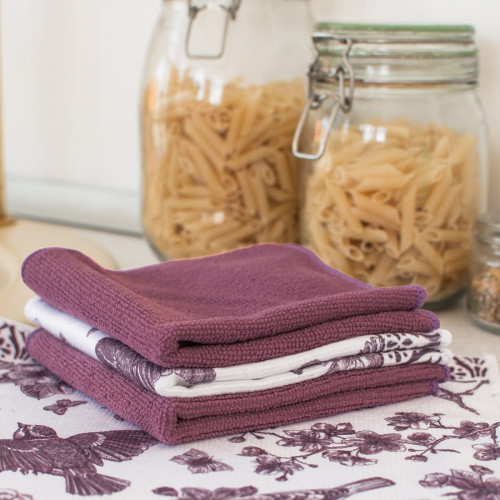 Набор полотенец Arya Home "Lolita", кухонные, 30x30, микрофибра, 4 шт (8680943104465)