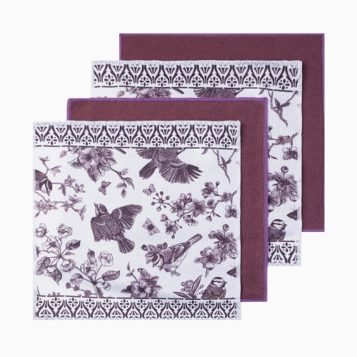 Набор полотенец Arya Home "Lolita", кухонные, 30x30, микрофибра, 4 шт (8680943104465)