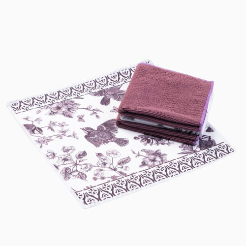 Набор полотенец Arya Home "Lolita", кухонные, 30x30, микрофибра, 4 шт (8680943104465)