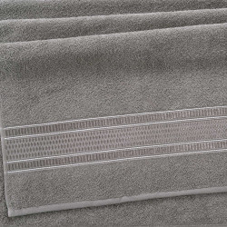 Полотенце Comfort Life (Текс-Дизайн) &quot;Фортуна пепельный&quot;, банное, 70x140, махровая ткань (ФртПп714аи43)