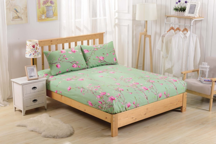 Простыня Valtery "PCT-R-219", 160x200, сатин, на резинке (PCT-R-219-1784)