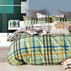 Постельное белье Cleo "Satin de Luxe 0072-SK", 1.5-спальный, сатин, на молнии (16/0072-SK)