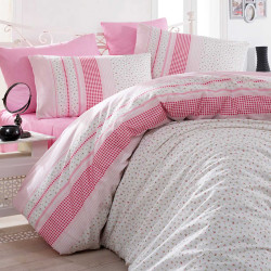 Постельное белье Arya Home &quot;Defne&quot;, 1.5-спальный, ранфорс, печатное (8680943027405)