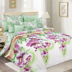 Постельное белье Королевское искушение (Текс-Дизайн) &quot;Мальдивы компаньон 1&quot;, евро, сатин, на молнии (4840Н196211)