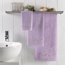 Набор полотенец Arya Home "Fluer", подарочные, 30x50, 50x90, 70x140, бамбук, 3 шт (8680943113962)