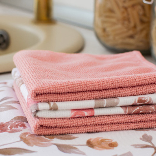 Набор полотенец Arya Home "Rosalind", кухонные, 30x30, микрофибра, 4 шт (8680943104502)