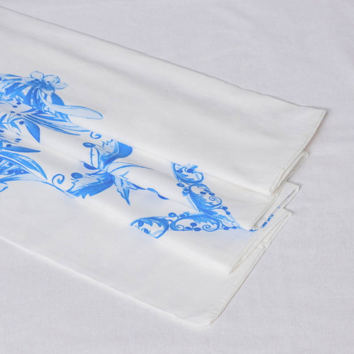 Постельное белье Arya Home "Blue", семейный, ранфорс, печатное (8680943094063)