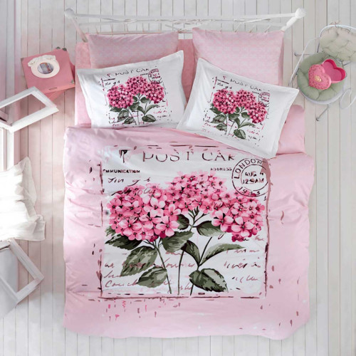 Постельное белье Arya Home "Dior", 1.5-спальный, ранфорс, печатное (8680943027269)