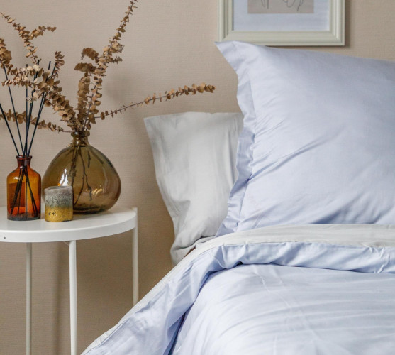 Постельное белье Королевское искушение (Текс-Дизайн) "Аквамарин", евро, сатин, на молнии (4313Г860305)