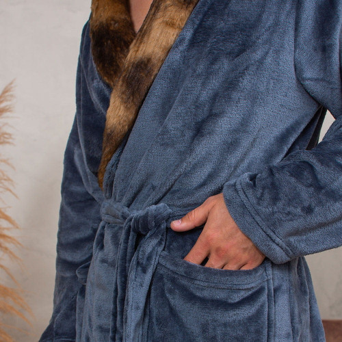 Халат мужской Arya Home "Luxury", XL, велюр (8680943084613)