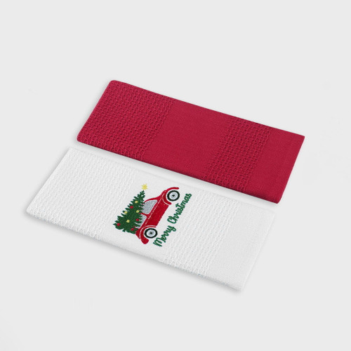 Набор полотенец Arya Home "Car", кухонные, 40x60, хлопок, 2 шт (8680943098849)