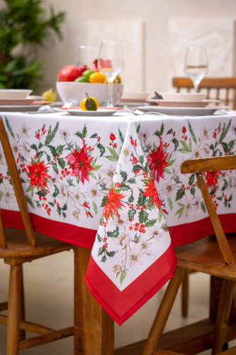 Скатерть Arya Home "Fleur", 140x220, полиэстер (8680943110657)