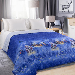 Покрывало Королевское искушение (Текс-Дизайн) "Сказка о зиме 1", 140x210, перкаль, стеганое (П140210Сказ)