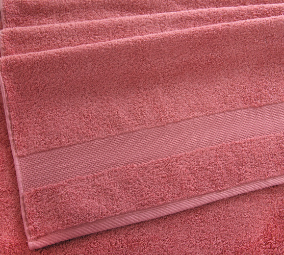 Полотенце Comfort Life (Текс-Дизайн) "Сардиния терракот", для ванной, 50x90, махровая ткань (СрдТр5090450)