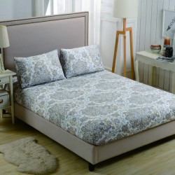 Простыня Valtery "PCT-R-235", 160x200, сатин, на резинке (PCT-R-235-1784)