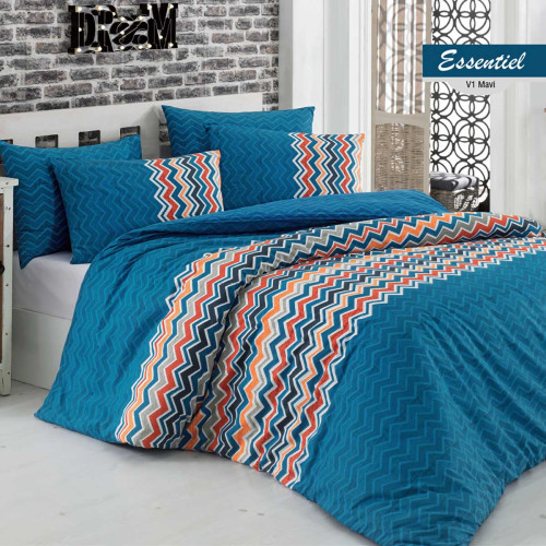 Постельное белье Arya Home "Essentiel", 1.5-спальный, ранфорс, печатное (8680943046192)