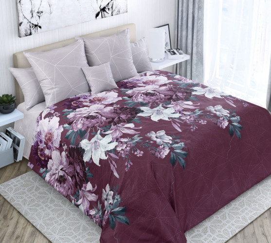 Постельное белье Королевское искушение (Текс-Дизайн) "Сияние ночи 4", евро, сатин, на молнии (Н5239209044)