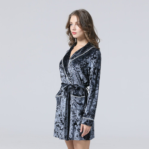 Халат женский Arya Home "5197", XL, велюр (8680943082305)