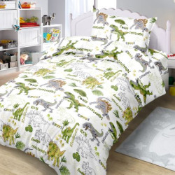 Постельное белье Valtery "Динозавры", 1.5-спальный, поплин (DL-42-1249)