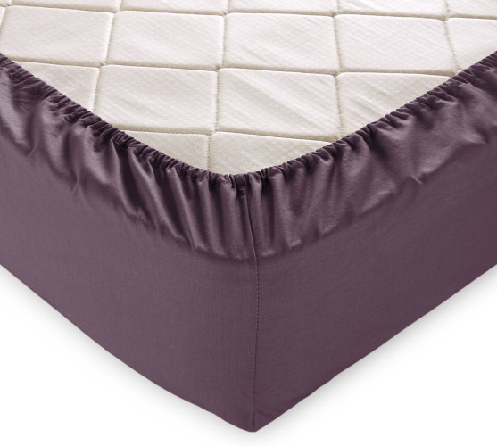 Простыня Королевское искушение (Текс-Дизайн) "Винный", 160x200, перкаль, на резинке (Р113П1861014)