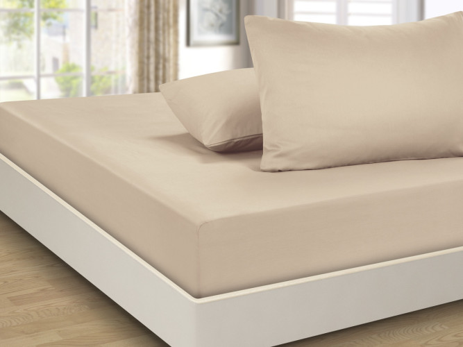 Простыня Valtery "PRC-R-43", 160x200, сатин, на резинке (PRC-R-43-1784)