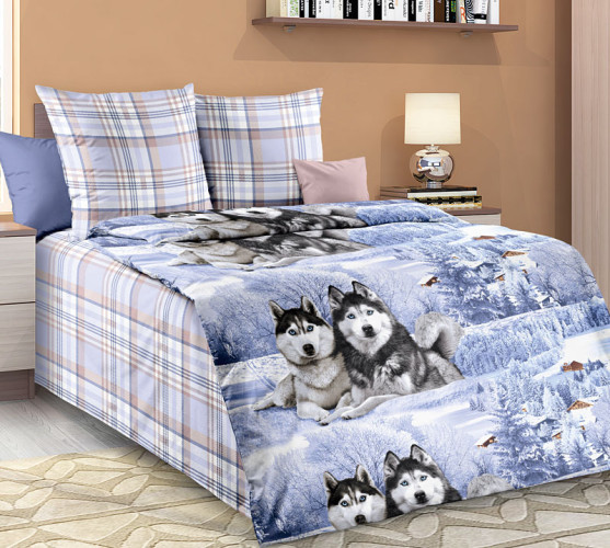 Постельное белье Valtery "ДБ-63", 1.5-спальный, бязь (ДБ-63-1249)