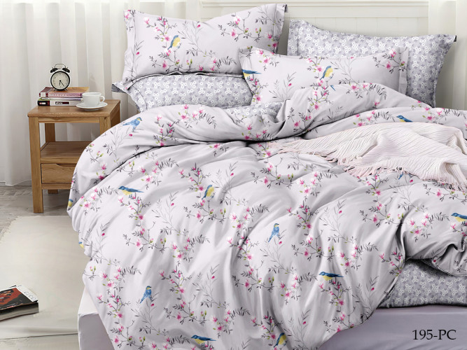 Постельное белье Cleo "Pure Cotton 195-PC", евро, поплин (31/195-PC)