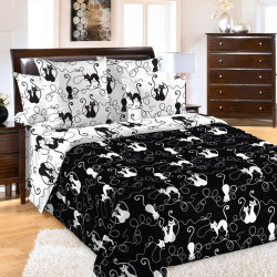 Постельное белье Королевское искушение (Текс-Дизайн) &quot;Котофей 1&quot;, 1.5-спальный, перкаль (1250ПН205601)