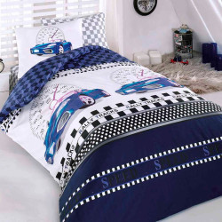 Постельное белье Arya Home &quot;Ferrari&quot;, 1.5-спальный, ранфорс, печатное (8680943026552)