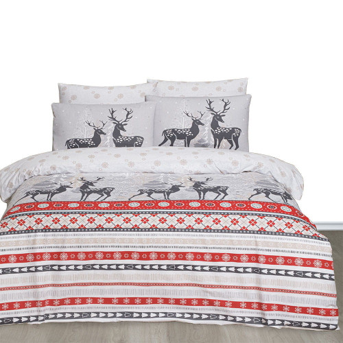 Постельное белье Arya Home "Nature", евро, ранфорс, печатное (8680943210692)