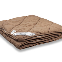 Одеяло легкое AlViTek (АльВиТек) &quot;FLUFFY DREAM&quot;, 172x205, микрофибра, искусственный лебяжий пух, стеганое (ОЖЛ-О-20-Мокко-Беж)