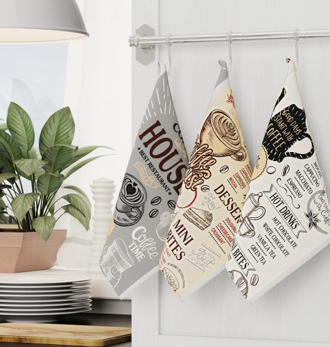 Набор полотенец Valtery "30089-1", 50x60, хлопок, 3 шт (30089-1-1498)