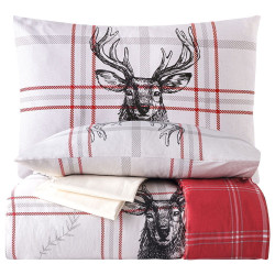 Постельное белье Arya Home "Deer", евро, ранфорс, печатное (8680943210708)