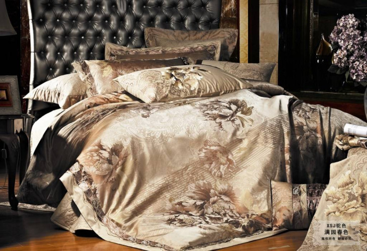 Постельное белье Фамилье "TJ-BEZ-01", евро, сатин (TJ-BEZ-01-172)