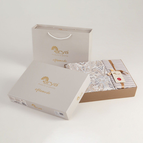 Постельное белье Arya Home "Neylan", евро, сатин (8680943210517)