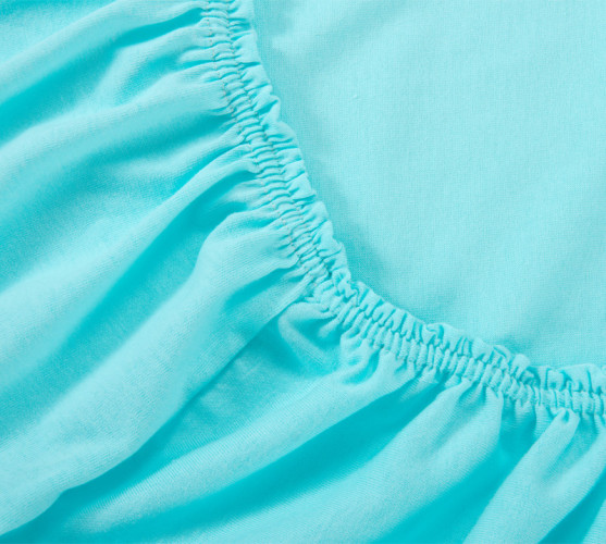 Простыня Текс-Дизайн "Бирюзовый", 160x200, трикотаж, на резинке (ш160200бирюз)