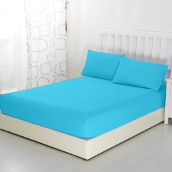 Простыня Текс-Дизайн &quot;Голубой&quot;, 140x200, трикотаж, на резинке (Р512Тгол)