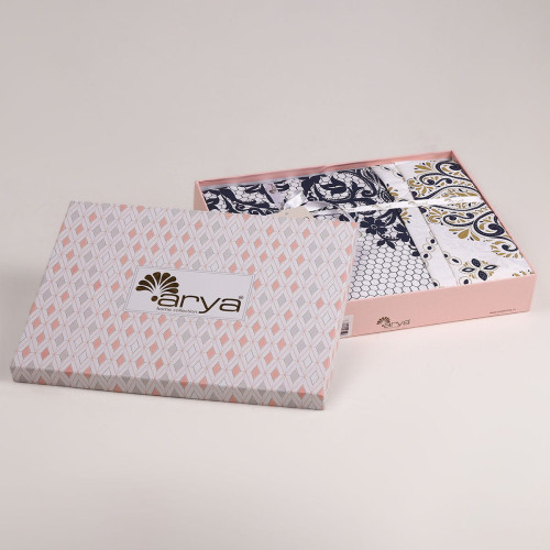 Постельное белье Arya Home "Milo", 1.5-спальный, ранфорс, печатное (8680943099822)